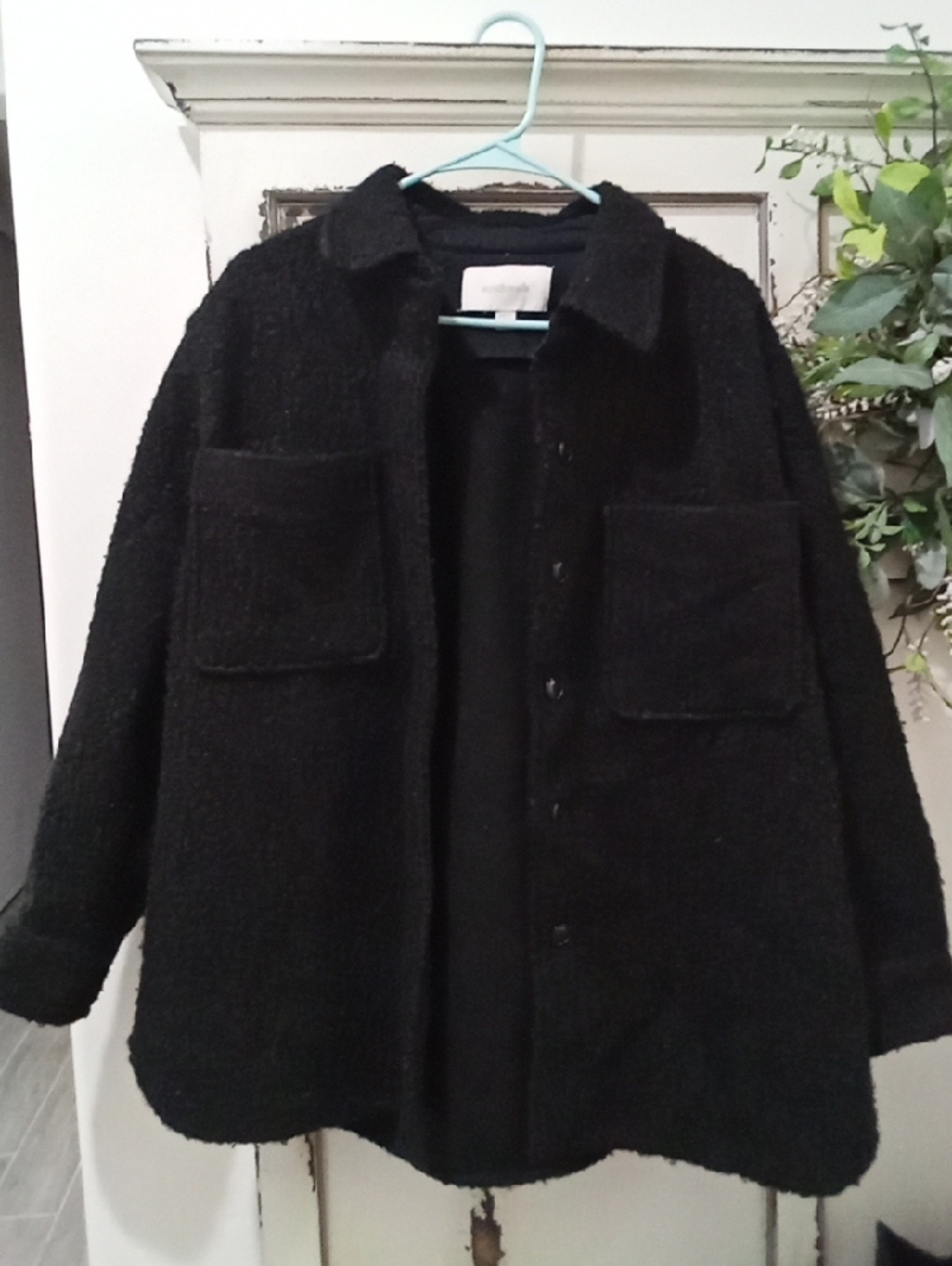 Ecothreads Brand Button Down Black Jacket